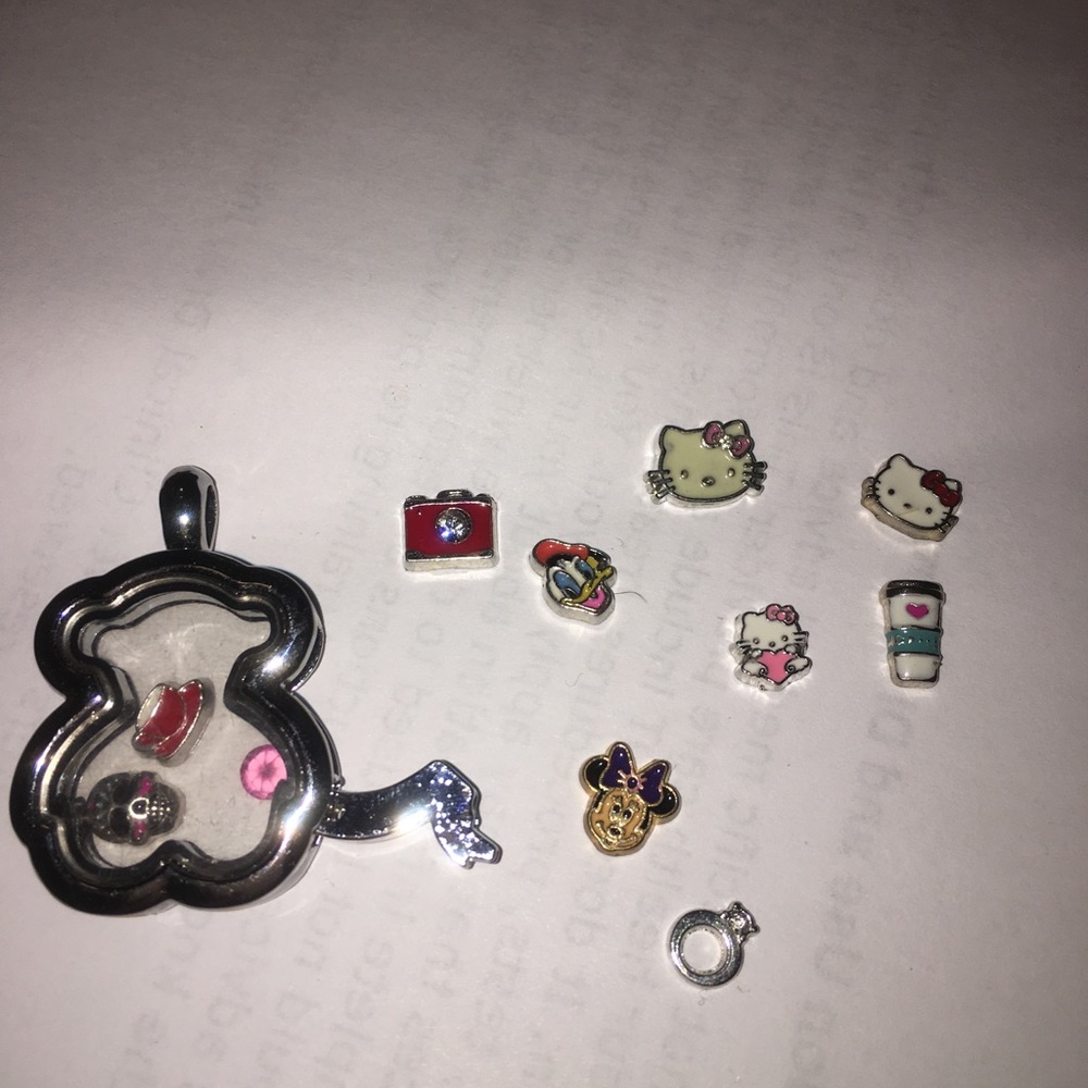 Adorable stainless steel bear pendant